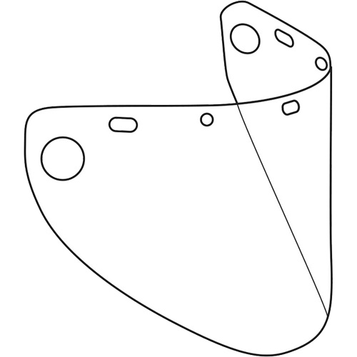 Dynamic Formed Faceshield, Copolyester/PETG, Clear Tint Infinity Industrial Services Inc.