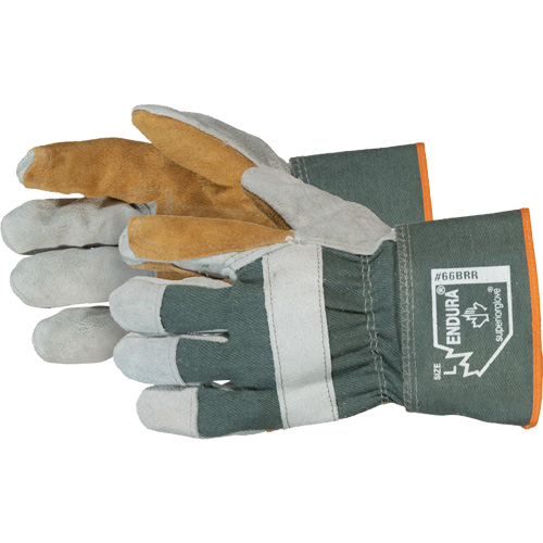 Gants dajusteur avec paume double Endura, Taille unique, Paume en Cuir de vache refendu Infinity Industrial Services Inc.