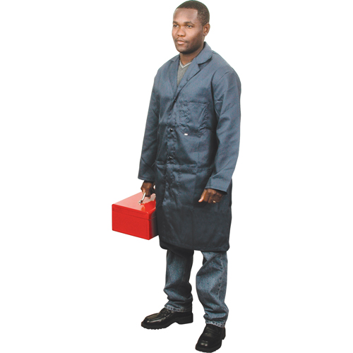 Shop Coats, Poly-Cotton, Size 42, Navy Blue Infinity Industrial Services Inc.