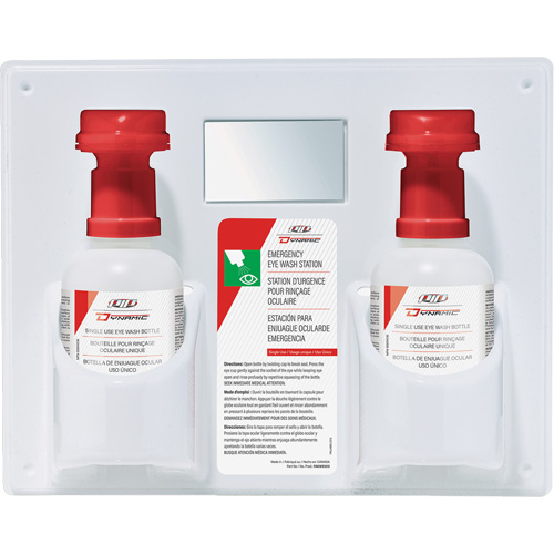 Douche oculaire &agrave; utilisation unique avec solution isotonique Dynamic, Double Infinity Industrial Services Inc.