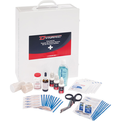 Trousse de premiers soins industrielle pour usage g&eacute;n&eacute;ral Dynamic, Dispositif m&eacute;dical Classe 1, Boîte en m&eacute;tal Infinity Industrial Services Inc.