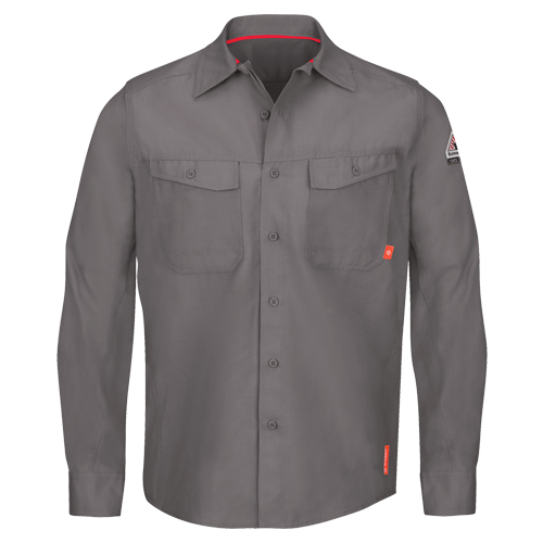 Chemises de travail IQ Endurance pour hommes, Petit, Gris Infinity Industrial Services Inc.