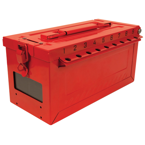 Petit boîtier verrouillable pour groupe, Rouge Infinity Industrial Services Inc.