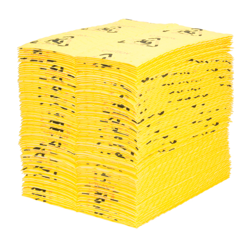 Premium Caution Pads, Universal, 15" x 18", 24.4 gal. Absorbancy Infinity Industrial Services Inc.