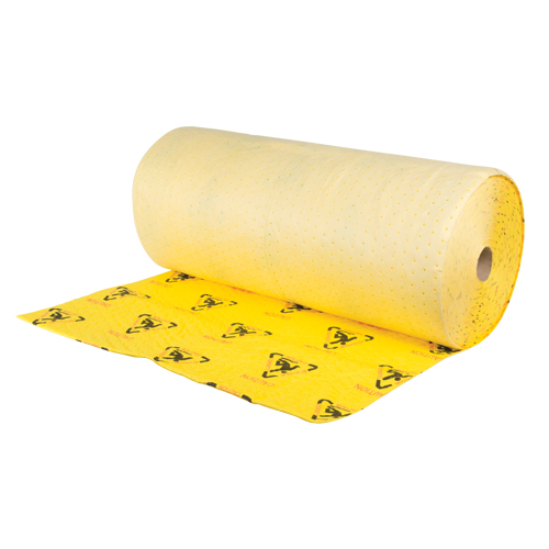 Premium Caution Rolls, Heavyweight, 150' L x 36" W, 57 gal. Absorbancy Infinity Industrial Services Inc.