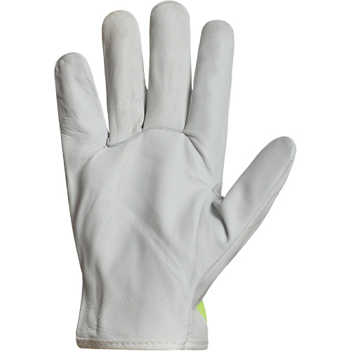 Gants de conducteur haute visibilit&eacute; avec bandes r&eacute;fl&eacute;chissantes Endura, 3T-Grand, Paume en Cuir fleur de ch&egrave;vre Infinity Industrial Services Inc.