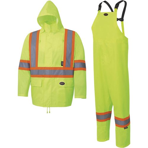 5619 Habit de pluie Oxford 150D, Polyester, 2T-Grand, Jaune lime haute visibilit&eacute; Infinity Industrial Services Inc.