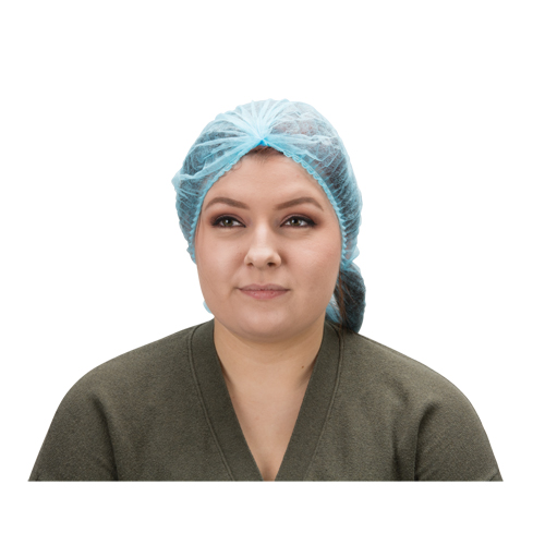 Bonnet bouffant pliss&eacute;, Polypropyl&egrave;ne, 24", Bleu Infinity Industrial Services Inc.