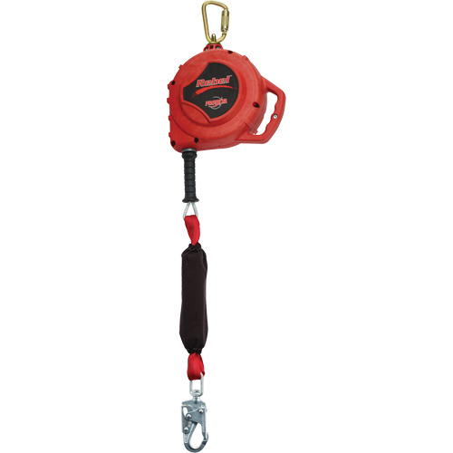 Cordage de s&eacute;curit&eacute; autor&eacute;tractable Rebel, 33', Acier galvanis&eacute;, Pivotant Infinity Industrial Services Inc.