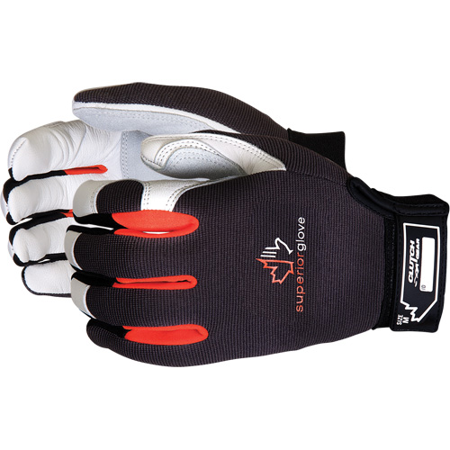 Clutch Gear&reg; Mechanic's Gloves, Grain Leather/Split Leather Palm, Size Small Infinity Industrial Services Inc.
