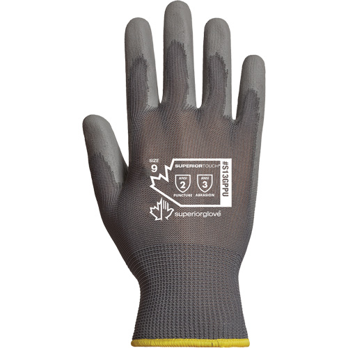 Superior Touch&reg; String Knit Gloves, 8, Polyurethane Coating, 13 Gauge, Polyester Shell Infinity Industrial Services Inc.