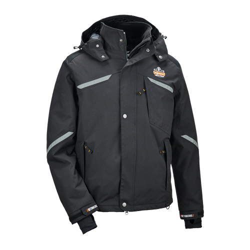 Manteau thermique N-Ferno 6466, Hommes, Petit, Noir Infinity Industrial Services Inc.