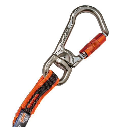 Squids&reg; 3109F(x) Double-Locking Tool Lanyard with Swivel, Bungee, Carabiner/Loop Infinity Industrial Services Inc.