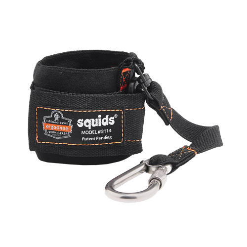 Squids&reg; 3114 Pull-On Wrist Lanyard with Carabiner Infinity Industrial Services Inc.