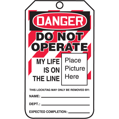 Do Not Operate Danger Lockout Tagout Tags, Cardstock, 3-1/4" W x 5-3/4" H, English Infinity Industrial Services Inc.