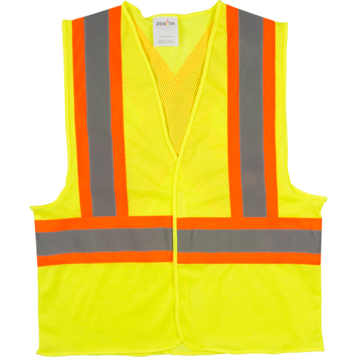 Veste de s&eacute;curit&eacute; pour la circulation, Jaune lime haute visibilit&eacute;, Moyen, Polyester Infinity Industrial Services Inc.