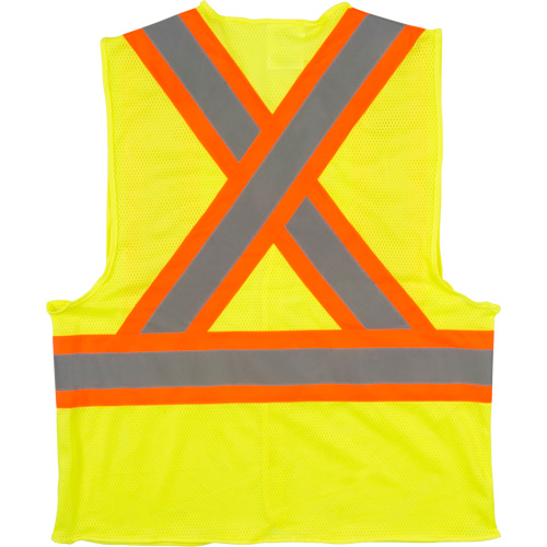 Veste de s&eacute;curit&eacute; pour la circulation, Jaune lime haute visibilit&eacute;, Moyen, Polyester Infinity Industrial Services Inc.
