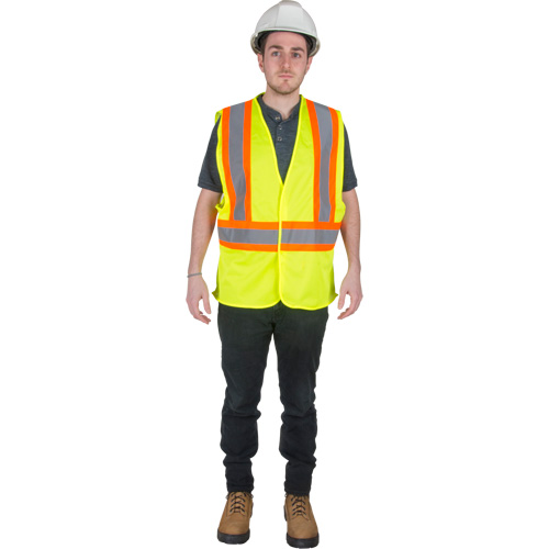 Veste de s&eacute;curit&eacute; pour la circulation, Jaune lime haute visibilit&eacute;, Moyen, Polyester Infinity Industrial Services Inc.