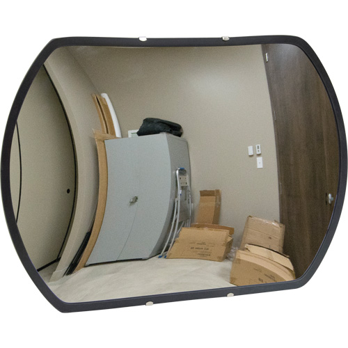 Miroir convexe rectangulaire/rond avec support, 12" h x 18" la, Int&eacute;rieur/Ext&eacute;rieur Infinity Industrial Services Inc.