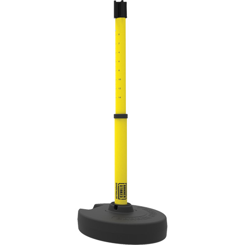 Base pour montant de barri&egrave;re PLUS, Hauteur de 42", Jaune Infinity Industrial Services Inc.