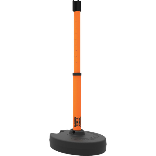 Base pour montant de barri&egrave;re PLUS, Hauteur de 42", Orange Infinity Industrial Services Inc.
