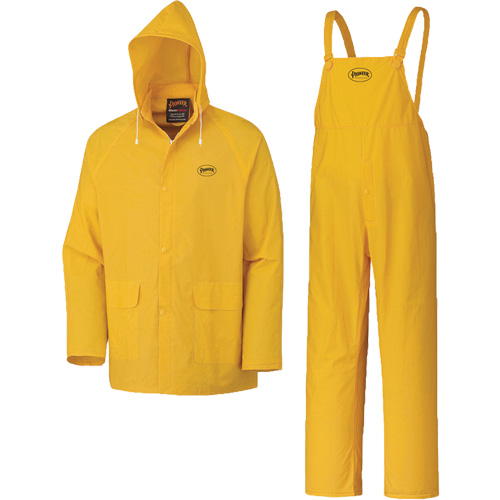 577 3-Piece Rain Suit, Polyester/PVC, 5X-Large, Yellow Infinity Industrial Services Inc.