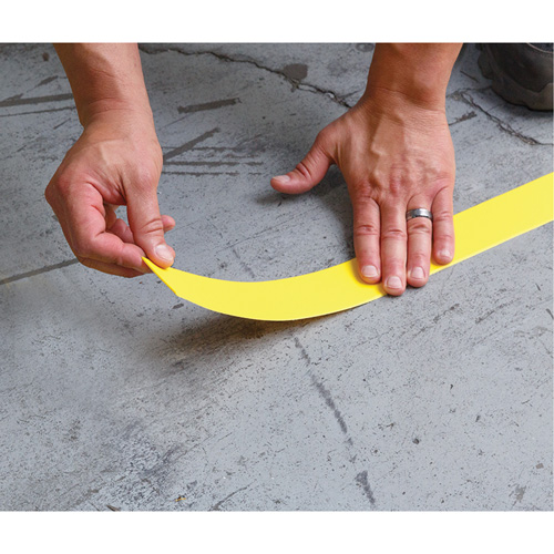 Tough-Mark Heavy-Duty Floor Marking, Rectangle, 48" L x 2" W, Yellow, Polyethylene Infinity Industrial Services Inc.
