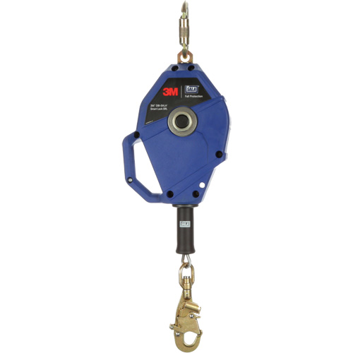 Cordage de s&eacute;curit&eacute; autor&eacute;tractable avec verrouillage intelligent, 20', Acier galvanis&eacute;, Pivotant Infinity Industrial Services Inc.