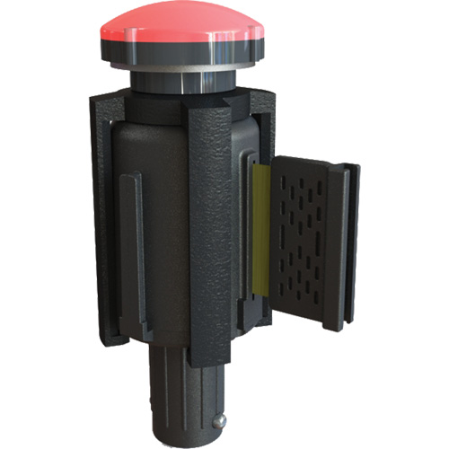 PLUS Barrier System Strobe Light Bracket & Red Strobe Light, Black Infinity Industrial Services Inc.