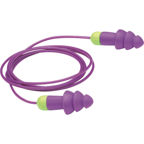 Bouchons d'oreilles r&eacute;utilisables Rockets, Avec cordon, Vrac - Sac en poly, 27 dB NRR, Taille unique Infinity Industrial Services Inc.