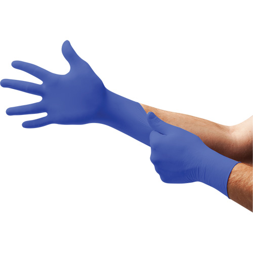 Gants d'examen UF-524 UltraForm, T-petit, Nitrile, 2,4 mils, Sans poudre, Bleu, Classe 2 Infinity Industrial Services Inc.