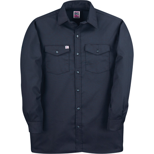Chemise de travail &agrave; manches longues en tissu crois&eacute;, Hommes, Moyen (grande taille), Bleu marine Infinity Industrial Services Inc.