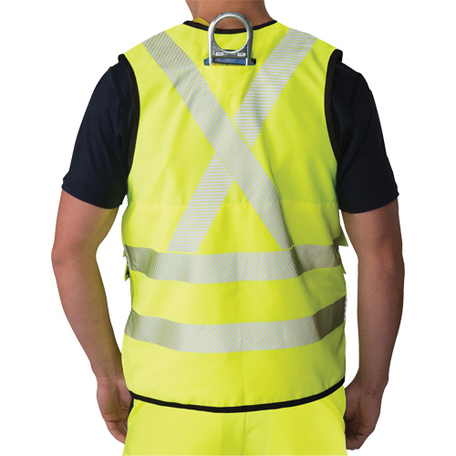 Veste antid&eacute;chirure pour arpenteur, Jaune lime haute visibilit&eacute;, Petit, Polyester Infinity Industrial Services Inc.