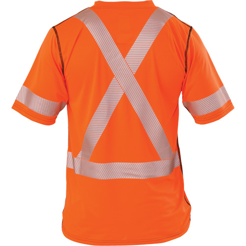 Polartec&reg; Power Grid&reg; High Visibility Short Sleeved T-Shirt, Polyester, Medium (Tall), Orange Infinity Industrial Services Inc.