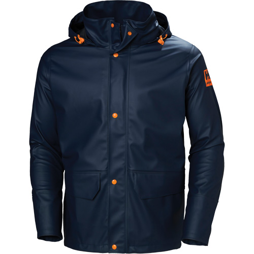 Gale Rain Jacket, Polyester/Polyurethane, Medium, Navy Blue Infinity Industrial Services Inc.