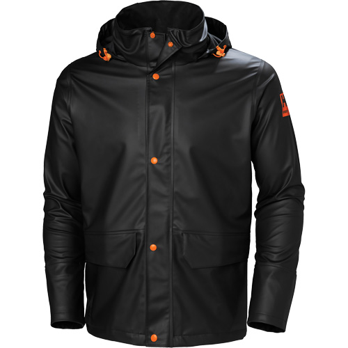 Gale Rain Jacket, Polyester/Polyurethane, Large, Black Infinity Industrial Services Inc.