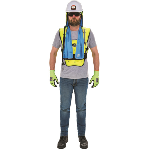 Veste refroidissante &agrave; &eacute;vaporation s&egrave;che &eacute;conomique Chill-Its 6687, Grand/T-Grand, Jaune lime haute visibilit&eacute; Infinity Industrial Services Inc.