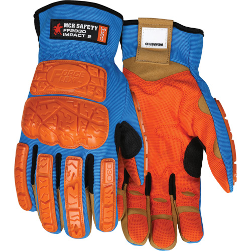 Gants antichocs Forceflex, Moyen, Paume en Synth&eacute;tique, Poignet &agrave; enfiler Infinity Industrial Services Inc.