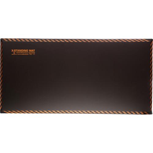 Anti-Fatigue Standing Mat, Smooth, 18" x 36" x 1", Black, Rubber Infinity Industrial Services Inc.