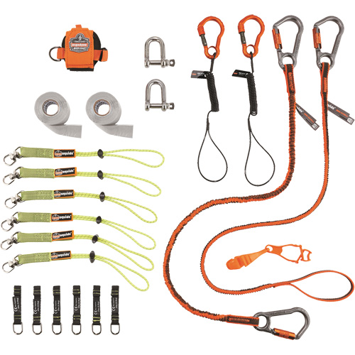 Trousse de longes de fixation d'outils pour monteurs d'&eacute;chafaudages 3187 Squids Infinity Industrial Services Inc.