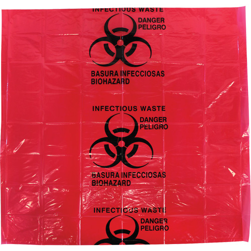 Dynamic Hazardous Waste Bags, Infectious Waste, 24" L x 24" W, 12 microns Infinity Industrial Services Inc.