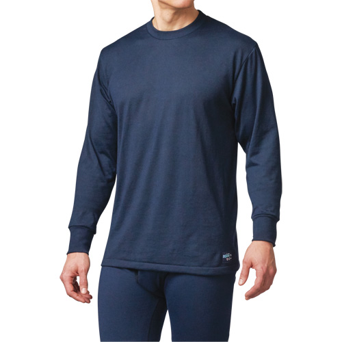FR Base Layer Long Sleeve T-Shirt, Small, Navy Blue Infinity Industrial Services Inc.