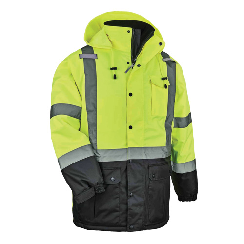 GloWear&reg; 8384 Type R Thermal Parka, High Visibility Lime-Yellow, Large Infinity Industrial Services Inc.