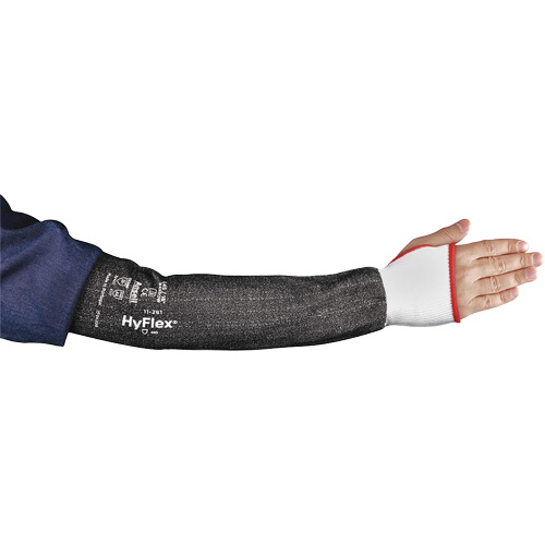 Manche de protection &agrave; pouce &eacute;troit HYFLEX 11-281, Intercept, 18", ASTM ANSI niveau A4, Gris Infinity Industrial Services Inc.