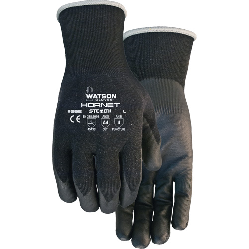 Gants r&eacute;sistants aux coupures Stealth Hornet, Taille Petit, Calibre 18, Rev&ecirc;tement Mousse de nitrile, Enveloppe en Fibre de verre/PEHP/Nylon/Spandex, ASTM ANSI niveau A4/EN 388 niveau 5 Infinity Industrial Services Inc.