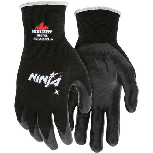 Gants enduits Ninja, Grand, R&ecirc;vetement Bipolym&egrave;re, Calibre 15, Enveloppe en Nylon/Lycra Infinity Industrial Services Inc.