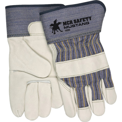 Mustang Fitters Gloves, Large, Grain Cowhide Palm, Fleece Inner Lining Infinity Industrial Services Inc.