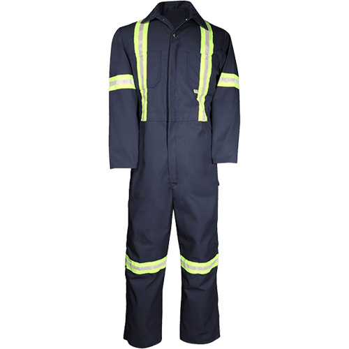 Deluxe Work Coveralls, 50, Navy Blue Infinity Industrial Services Inc.