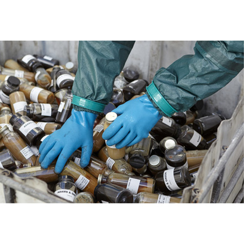 AlphaTec&reg; 04-003 Chemical Resistant Gloves, Size 8, 14" L, Nitrile/PVC, Fleece Inner Lining, Winter Weight Infinity Industrial Services Inc.