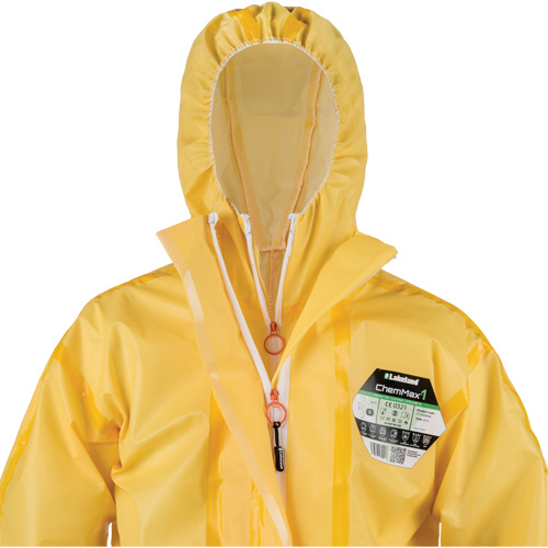 ChemMax&reg; 1 Coveralls, Polyethylene/Polypropylene, 4X-Large, Yellow Infinity Industrial Services Inc.